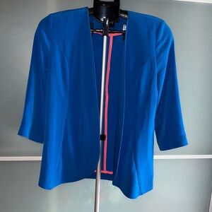 Asos Women's Blue Open-Front Jacket with matching shorts